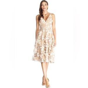 Dress The Population Women’s Elisa Floral Midi Dress - Medium